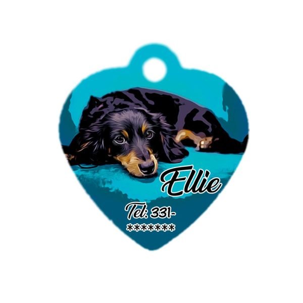 Medagliette animali a cuore Ellie