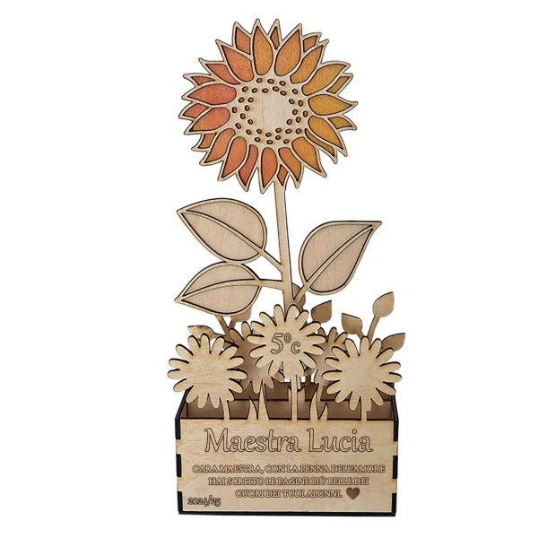 Girasole Personalizzato per Maestra – Regalo Fine Anno