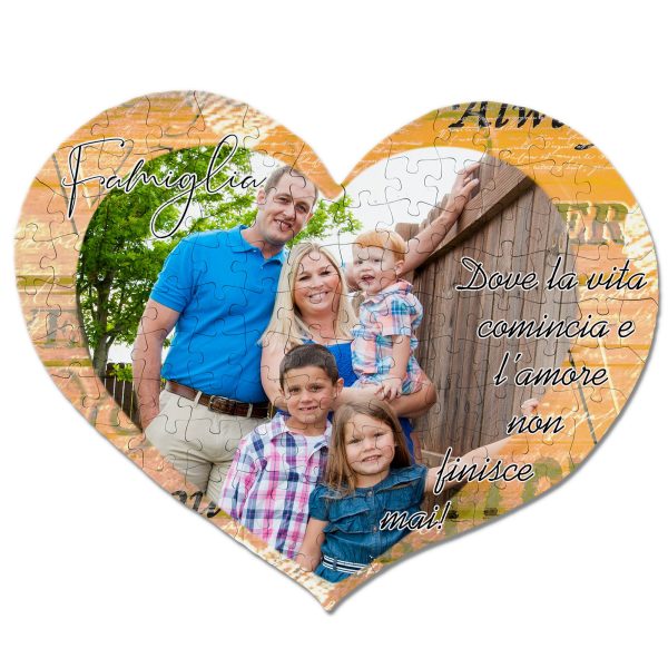 Puzzle cuore Famiglia