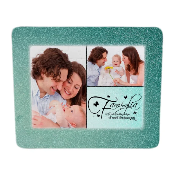 Puzzle con cornice e piedistallo Family