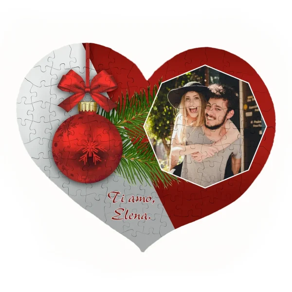 Puzzle cuore Christmas in love
