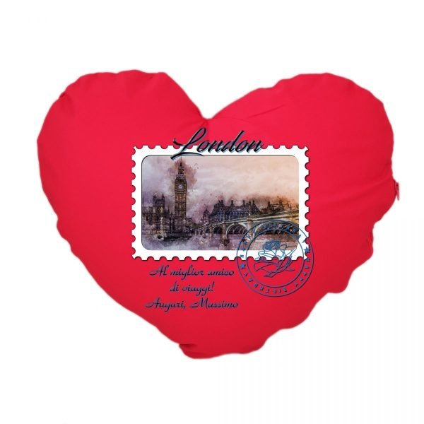 Cuscino cuore in cotone London