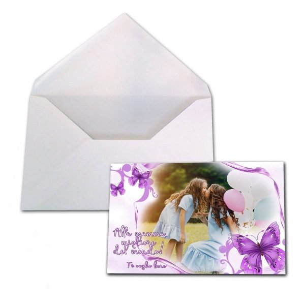 Biglietto di Auguri mamma Farfalla