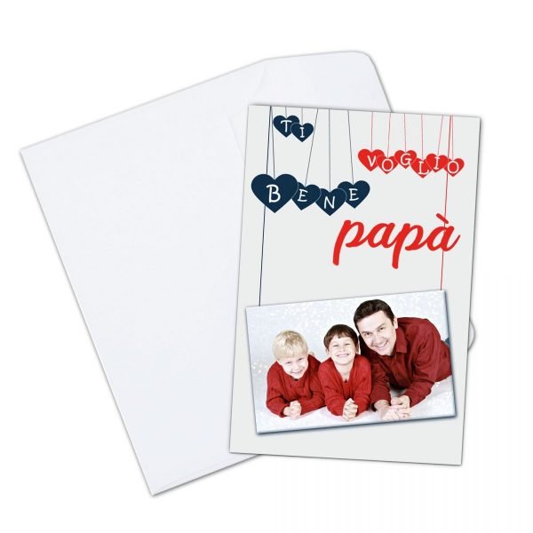 Biglietto di Auguri papà Ti voglio bene