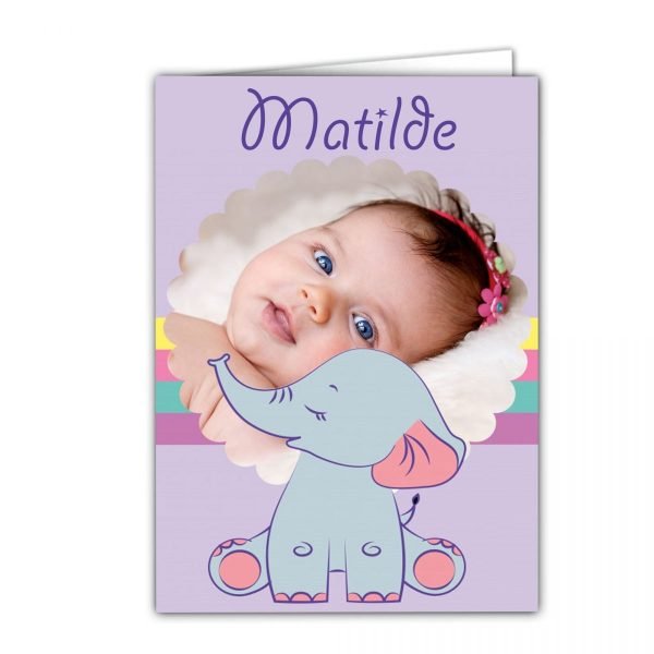 Biglietto di Auguri pieghevole Matilde