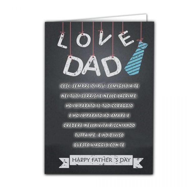 Biglietto di Auguri pieghevole Love dad