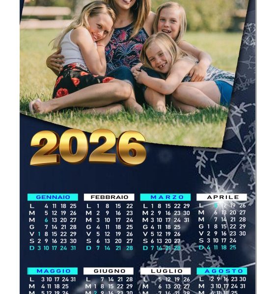 Calendario Stelle brillanti