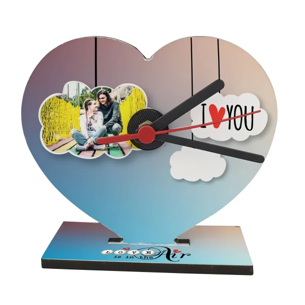 Orologio a cuore da tavolo Love is in the air