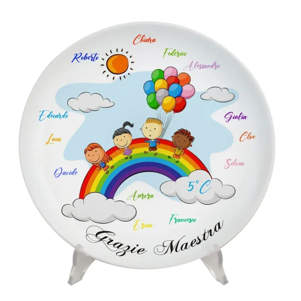 Piatto Decorativo Arcobaleno