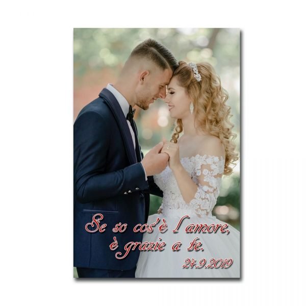 Stampa su tela Sposi