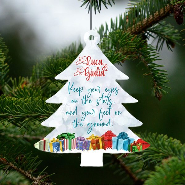 Palla di natale Albero con dedica