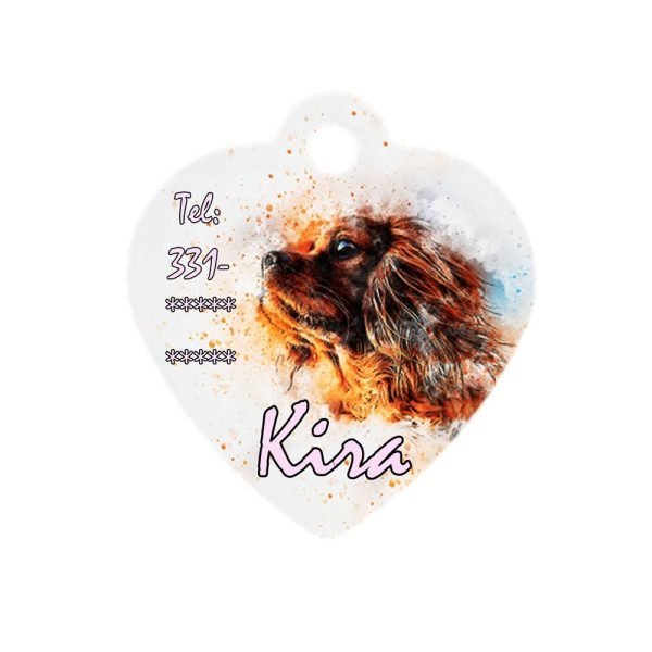 Medagliette animali a cuore Kira