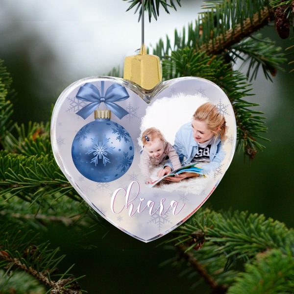 Palla di natale Cuore Palla blu