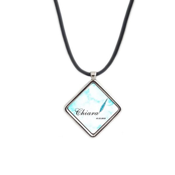 Collana ciondolo con nome Piuma