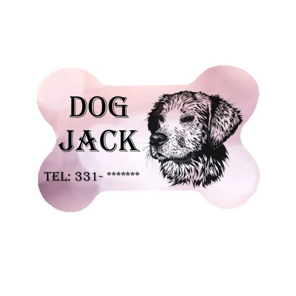 Medagliette animali osso Jack