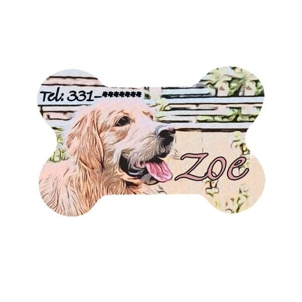 Medagliette animali osso Zoe