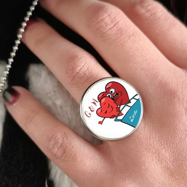 Anello personalizzato Ship love
