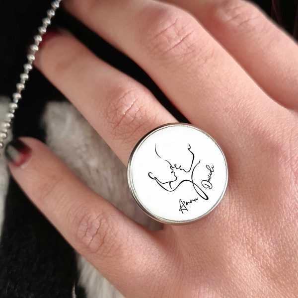 Anello personalizzato Kiss