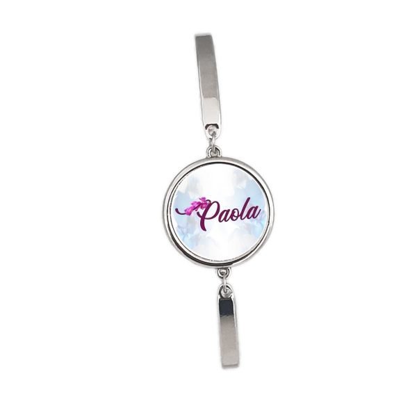 Bracciale con nome Orchidee