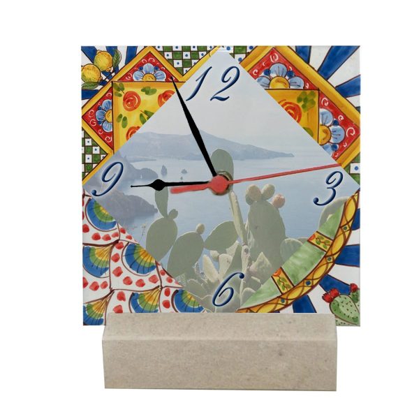 Orologio in ceramica Maiolica