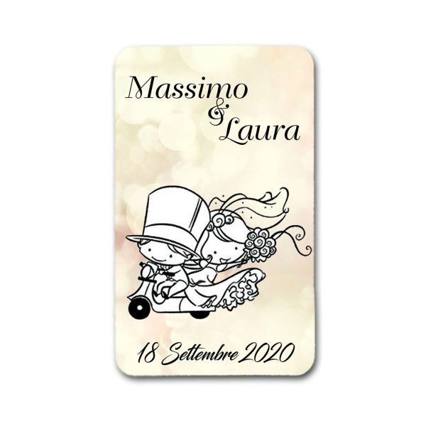 Calamita rettangolare Sposi